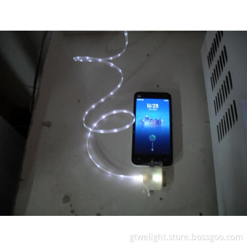 3 in 1 USB Visible Lighting Cable LED for All Cell Phone